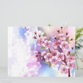 ピンクの桜絵画の背景 プログラム (スタンド正面)