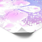ピンクの桜絵画の背景 ポスター (コーナー)