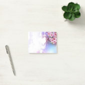 ピンクの桜絵画の背景 ポストイット (オフィス)
