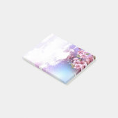ピンクの桜絵画の背景 ポストイット (アングル)