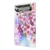 ピンクの桜絵画の背景 ミニクリップボード (アングル2)