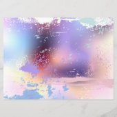 ピンクの桜絵画の背景 メニュー (裏面)