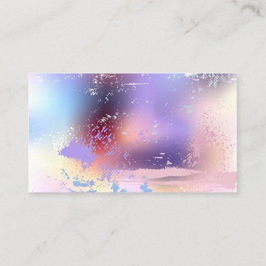 ピンクの桜絵画の背景 割引カード (裏面)