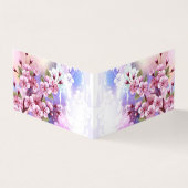 ピンクの桜絵画の背景 名刺 (外部)