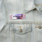 ピンクの桜絵画の背景 名札 (インサイチュ)