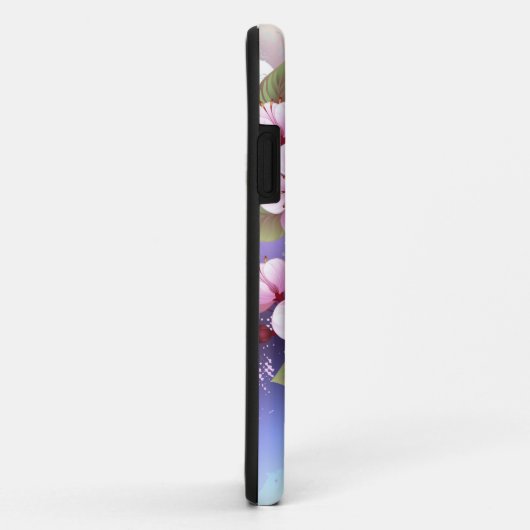 ピンクの桜絵画の背景 Case-Mate iPhoneケース (裏面/右)