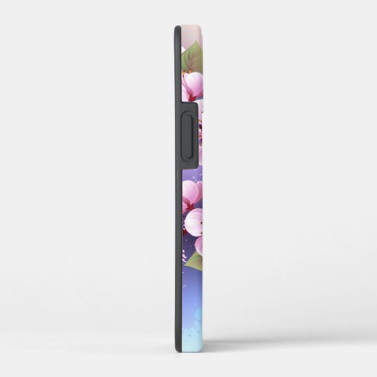 ピンクの桜絵画の背景 Case-Mate iPhoneケース (裏面 / 右)