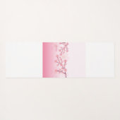 ピンクの桜花の木の枝 ヨガマット (裏面(横))