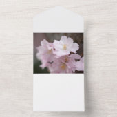 ピンクの桜 オールインワン招待状 (内側)