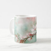 ピンクの桜 コーヒーマグカップ (正面左)