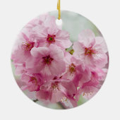 ピンクの桜 ソフトスプリング セラミックオーナメント (裏面)