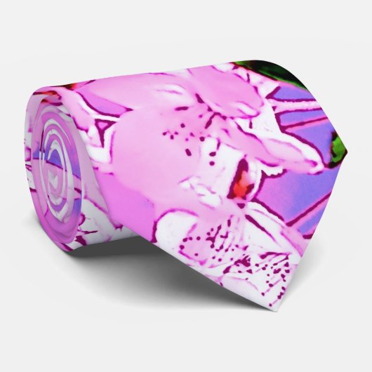 ピンクの桜 ネクタイ (ロール)