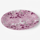 ピンクの桜 ペーパープレート (アングル)