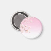 ピンクの桜 春の静寂 マグネット (正面/裏面)
