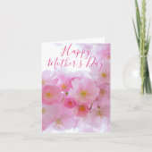 ピンクの桜 - 母の日おめでとう カード (正面)