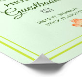 ピンクの桜 結婚式ゲストブック ポスター (角)