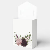 ピンクの梅の燃える花結婚緑 フェイバーボックス (オープン)