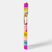 ピンクの梅クジャクとカラフル花 Case-Mate iPhoneケース (裏面 / 右)