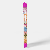 ピンクの梅クジャクとカラフル花 Case-Mate iPhoneケース (裏面 / 左)