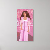 ピンクの森のプリンセス | おとぎ | お洒落 キャンバスプリント (正面)