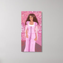 ピンクの森のプリンセス | おとぎ | お洒落 キャンバスプリント