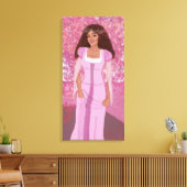 ピンクの森のプリンセス | おとぎ | お洒落 キャンバスプリント (インサイチュ (リビング))