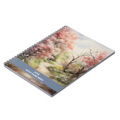 ピンクの森の静かな道 ノートブック (左側)