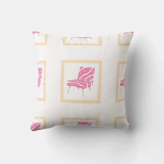 ピンクの椅子 クッション (裏面)