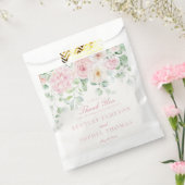 ピンクの植物性フローラアジサイ結婚のデザート フェイバーバッグ (封をした状態)