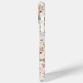 ピンクの植物水彩花柄名前 Case-Mate iPhoneケース (裏面 / 左)