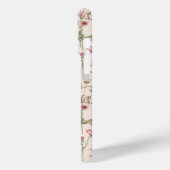 ピンクの植物水彩花柄名前 Case-Mate iPhoneケース (裏面 / 左)