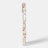 ピンクの植物水彩花柄名前 Case-Mate iPhoneケース (裏面 / 左)