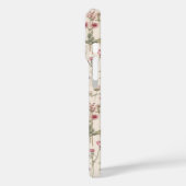 ピンクの植物水彩花柄名前 Case-Mate iPhoneケース (裏面 / 左)