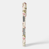 ピンクの植物水彩花柄名前 Case-Mate iPhoneケース (裏面 / 右)