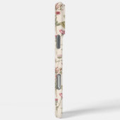 ピンクの植物水彩花柄名前 Case-Mate iPhoneケース (裏面 / 右)