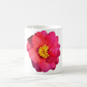 ピンクの椿の花 コーヒーマグカップ (中央)