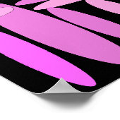 ピンクの楕円 ポスター (角)