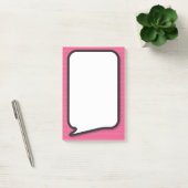 ピンクの楽しいコミックの吹き出し ポストイット (オフィス)