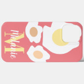 ピンクの楽しい卵パターン名 Case-Mate iPhoneケース (裏面 (横))