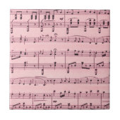 ピンクの楽譜 タイル (正面)