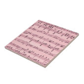 ピンクの楽譜 タイル (側面)