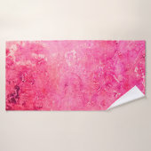 ピンクの構造を手動で紙の絵具 バスタオル (バスタオル)