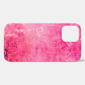 ピンクの構造を手動で紙の絵具 Case-Mate iPhoneケース (裏面 (横))