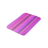 ピンクの横ストライプ線 バスマット (アングル)