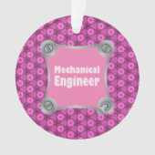 ピンクの機械技術者 オーナメント (正面)