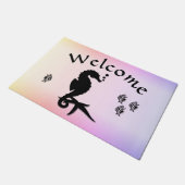ピンクの歓迎に向けて航海する ドアマット (アングル)