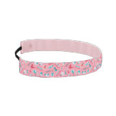 ピンクの歯科パターン アスレチックヘッドバンド (左)