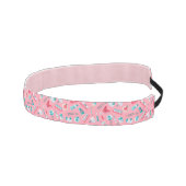 ピンクの歯科パターン アスレチックヘッドバンド (右)