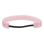 ピンクの歯科パターン アスレチックヘッドバンド (裏面)