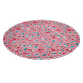 ピンクの歯科パターン カッティングボード (角)